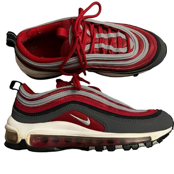 Nike Air Max 97s Grey Red Colorway - Picture 4 of 12